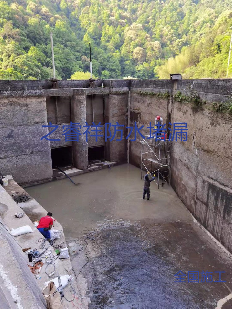 水電站水池堵漏